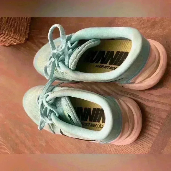 Nike Free Shoes Running 5.0 Teal Women's Barefoot Ride  U.S Size 8.5… 724383-400 - Picture 3 of 6